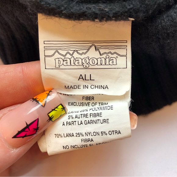 Patagonia Brodeo Beanie Toque Unisex Black - Picture 7 of 7